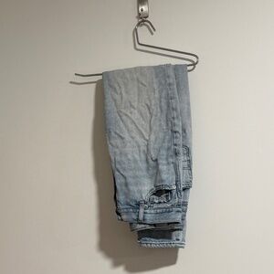 American Eagel Outfiters Distressed Light Wash Jeans